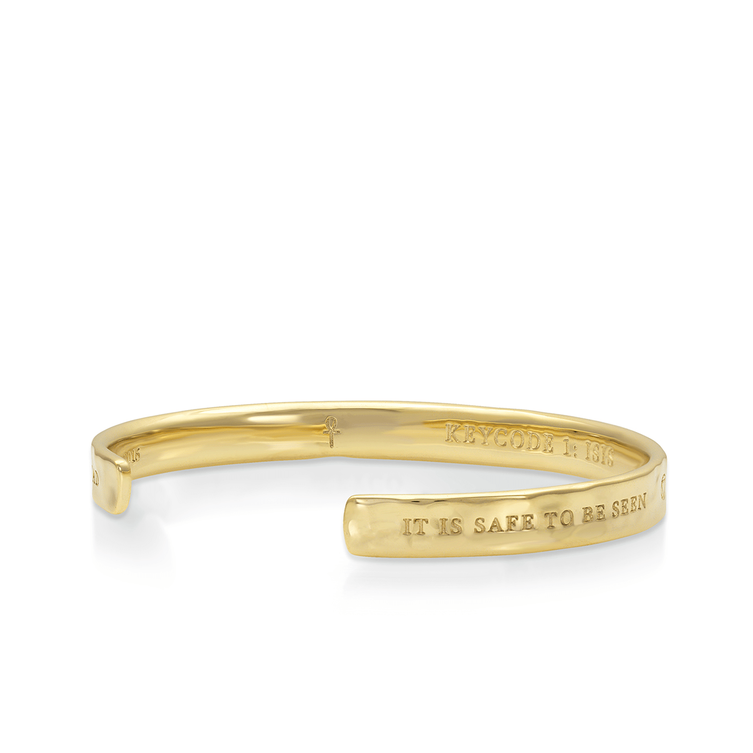 Isis Keycode 1 Wristlette in Gold Vermeil on Solid Brass | Kaia Ra Jewelry | Bejeweled in Sovereignty | The Sophia Code