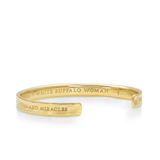 White Buffalo Woman Keycode 777 Wristlette in Gold Vermeil over Solid Brass | Kaia Ra Jewelry | Bejeweled in Sovereignty | The Sophia Code