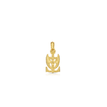 mary magdalene jewelry cross of camargue silver charm gold vermeil with anchor and heart with angel wings gold vermeil