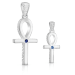 Sterling Silver/Small/Sapphire,Sterling Silver/Large/Sapphire