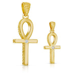 24K Gold Plate on Solid Brass/Small/Diamond,24K Gold Plate on Solid Brass/Large/Diamond
