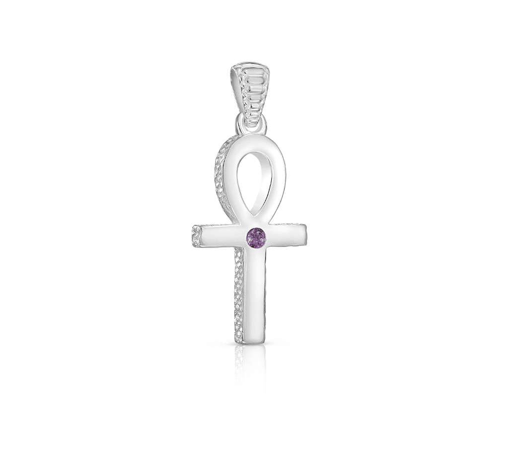 Sterling Silver/Small/Amethyst
