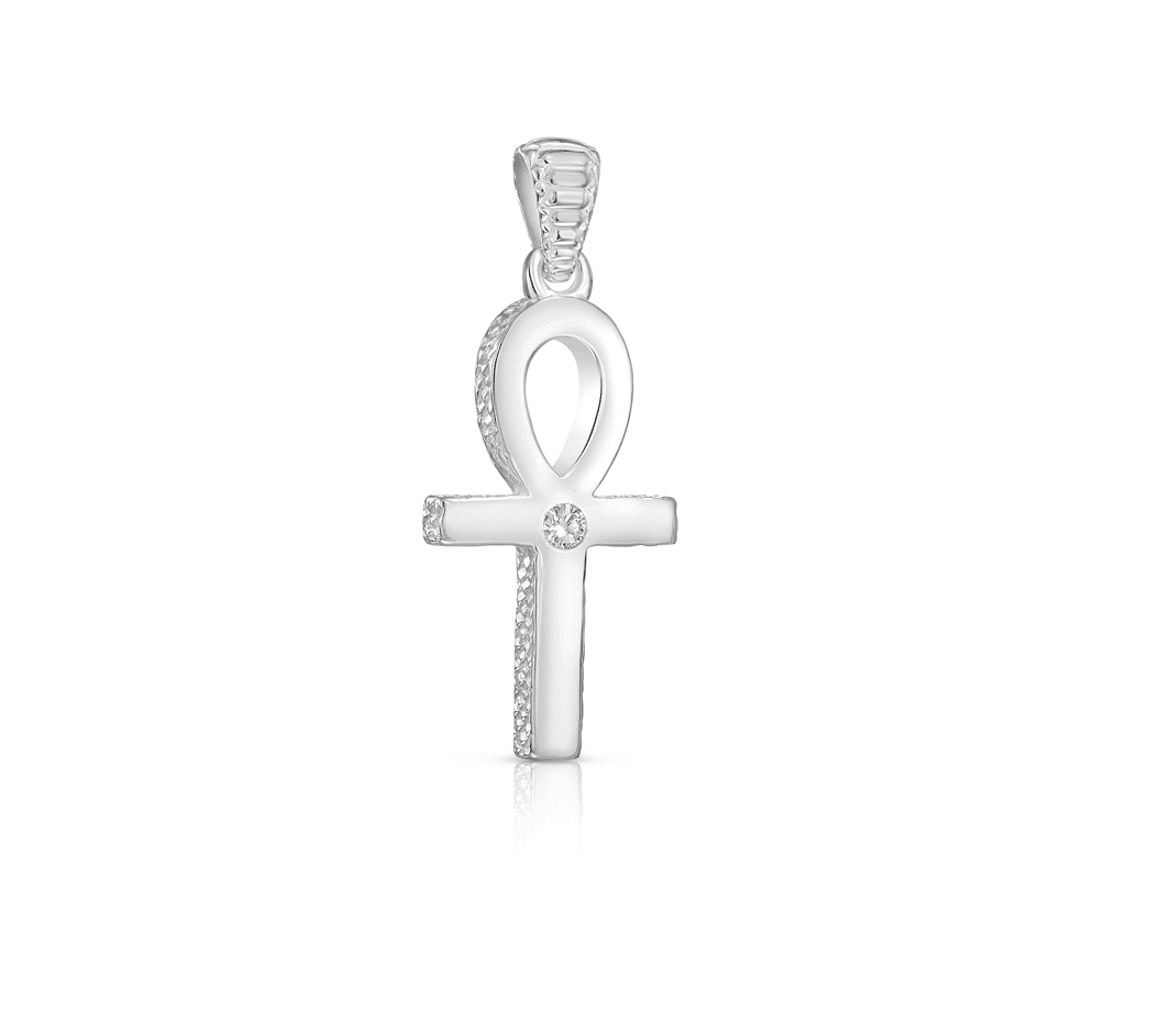 Sterling Silver / Small / Diamond