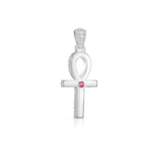 Sterling Silver/Small/Ruby