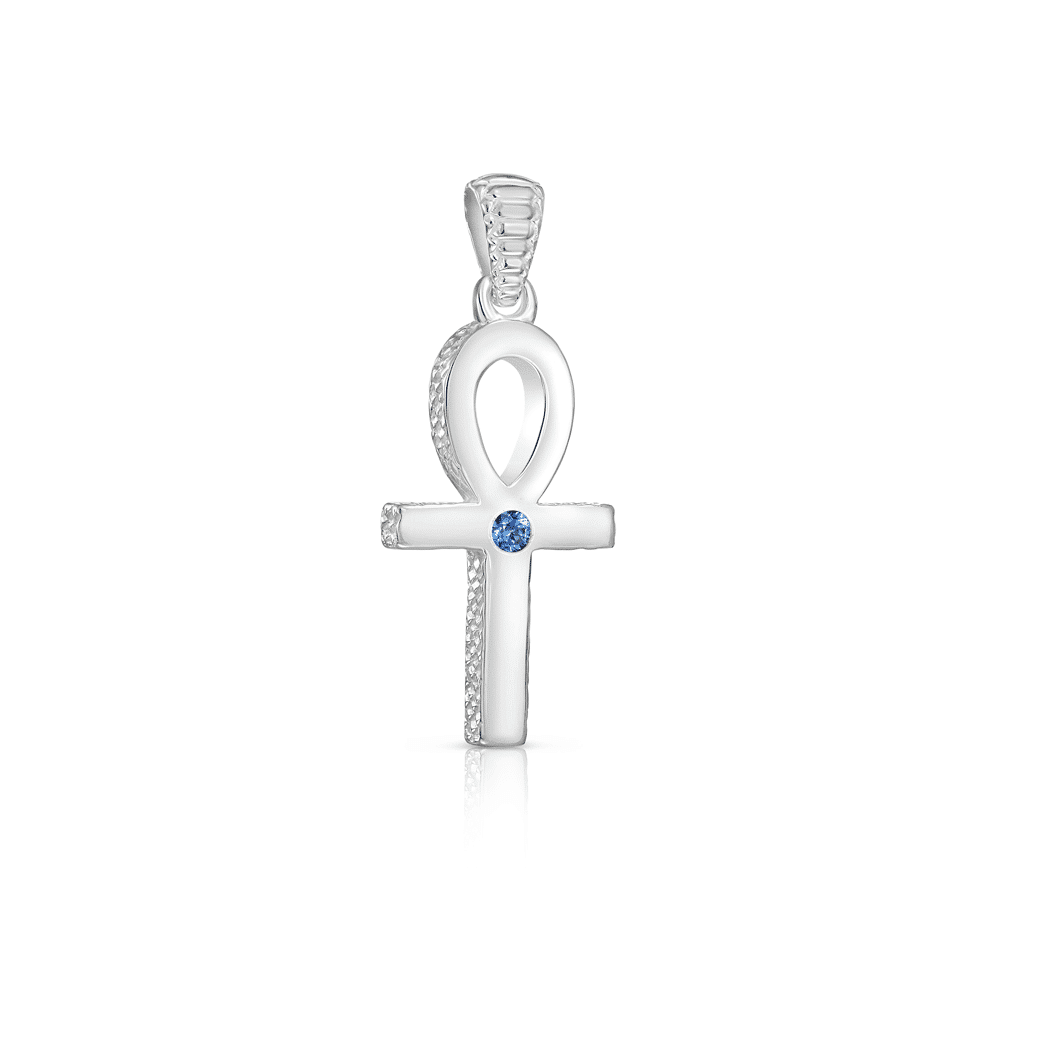 Sterling Silver/Small/Sapphire