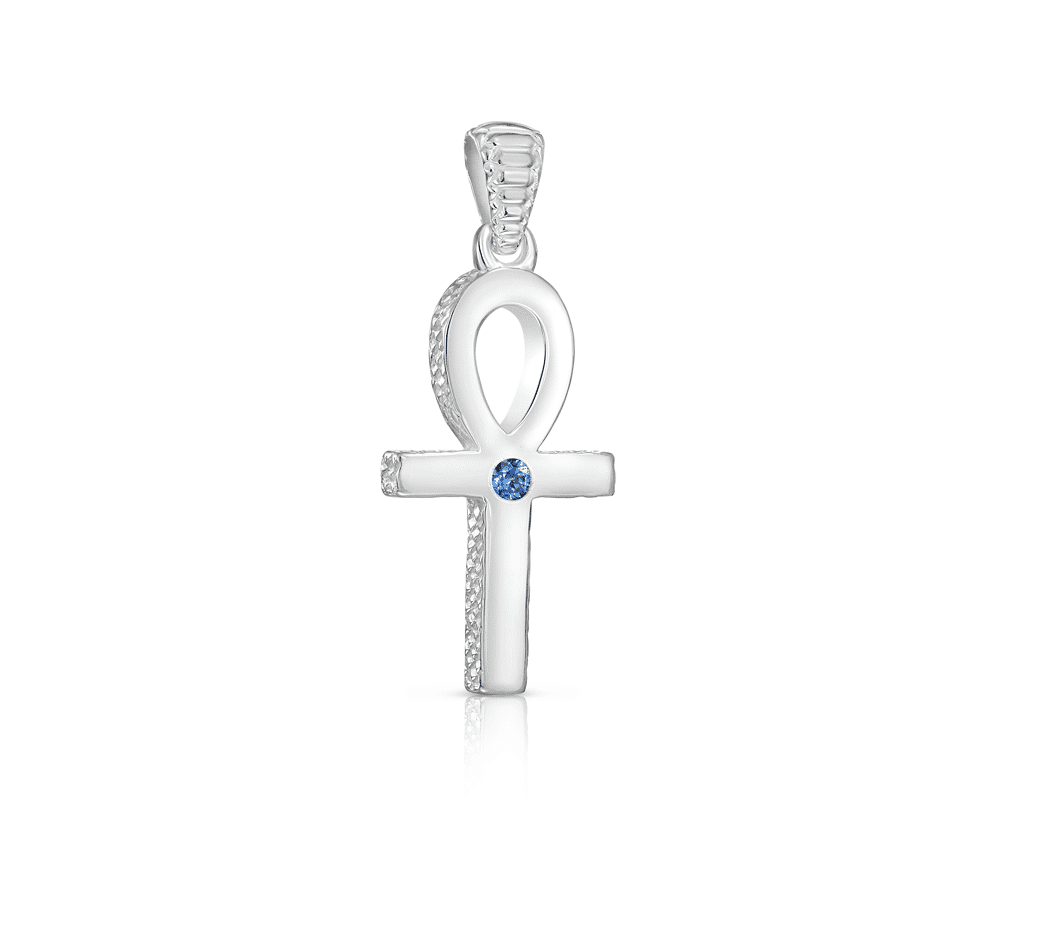 Sterling Silver/Small/Sapphire
