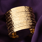 White Buffalo Woman Keycode 7 Mantra Cuff