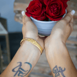 24K Gold Plating on Solid Brass/Small,24K Gold Plating on Solid Brass/Medium,24K Gold Plating on Solid Brass/Large,24K Gold Vermeil on Sterling Silver/Small,24K Gold Vermeil on Sterling Silver /Medium,24K Gold Vermeil on Sterling Silver/Large