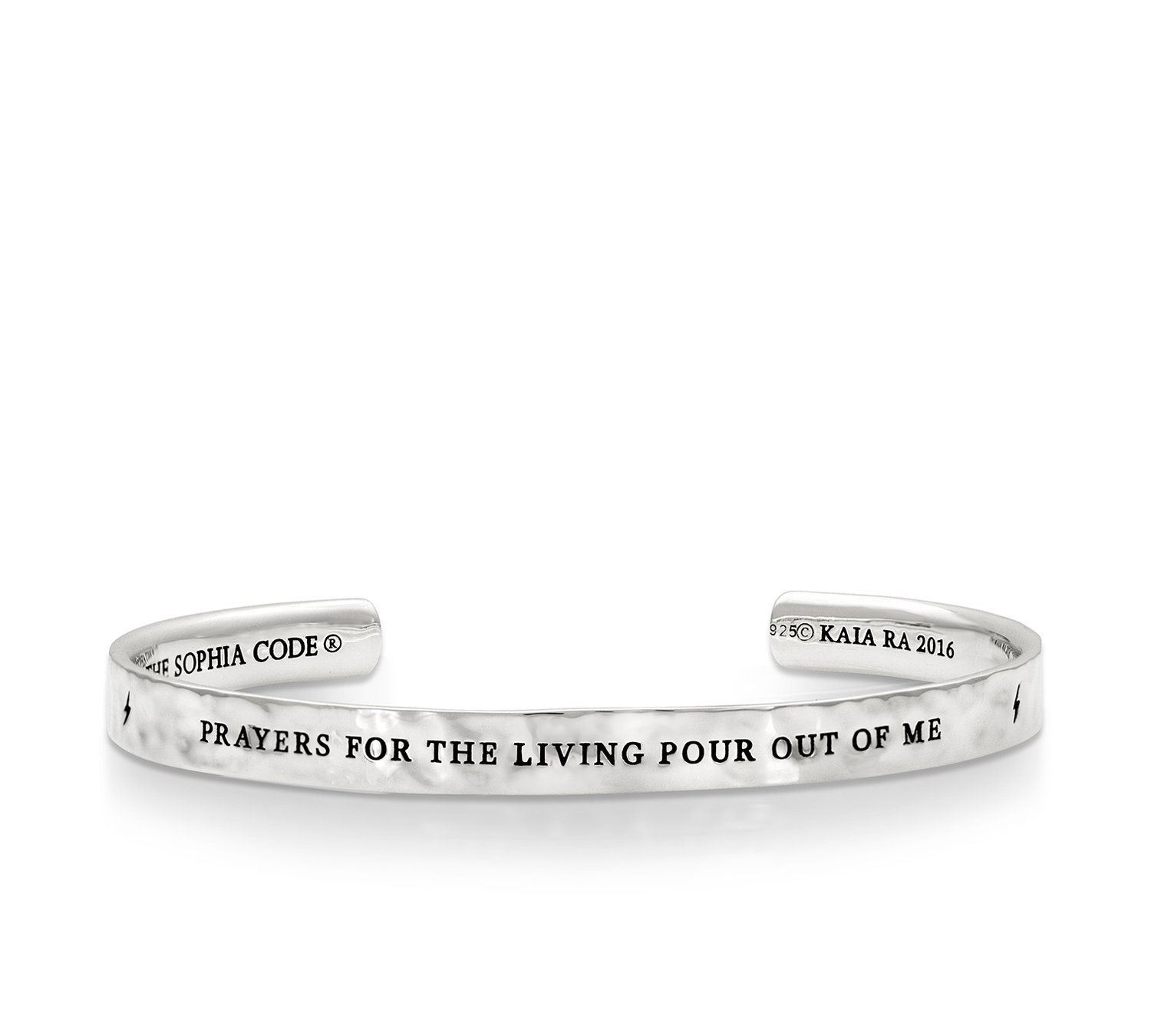 White Buffalo Woman Keycode 7 Mantra Cuff