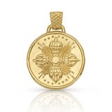 Green Tara Skydancer Pendant in Gold Plated Brass | Tare | Kaia Ra Jewelry | Bejeweled in Sovereignty | The Sophia Code