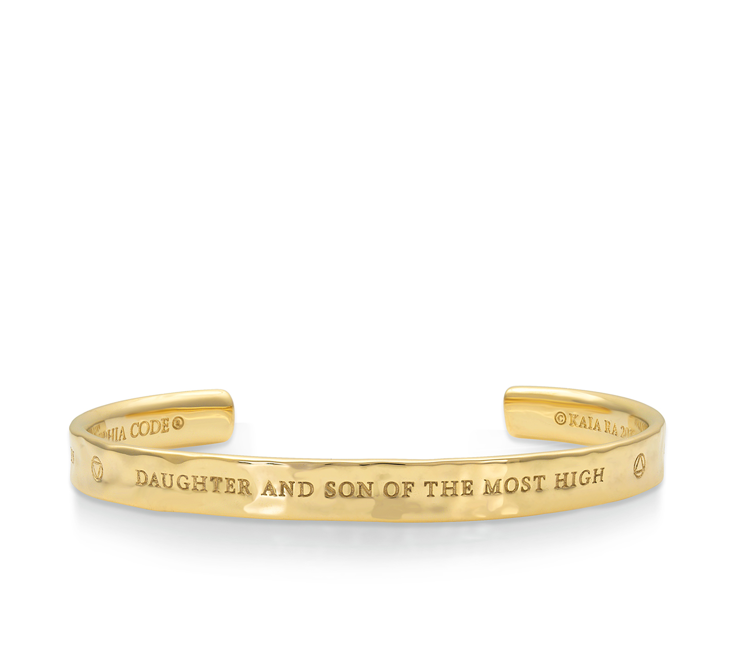 Isis Keycode 1 Wristlette in Gold Vermeil on Solid Brass |  Kaia Ra Jewelry | Bejeweled in Sovereignty | The Sophia Code