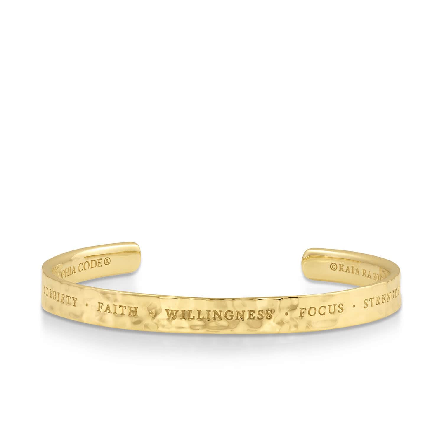 Joan of Arc Wristlette in Gold Plated Brass | Kaia Ra | The Sophia Code