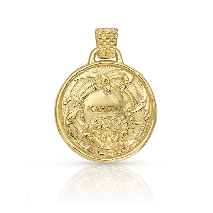 Quan Yin Waters of Compassion Pendant in Gold Plate | Kaia Ra Jewelry | Bejeweled in Sovereignty | The Sophia Code