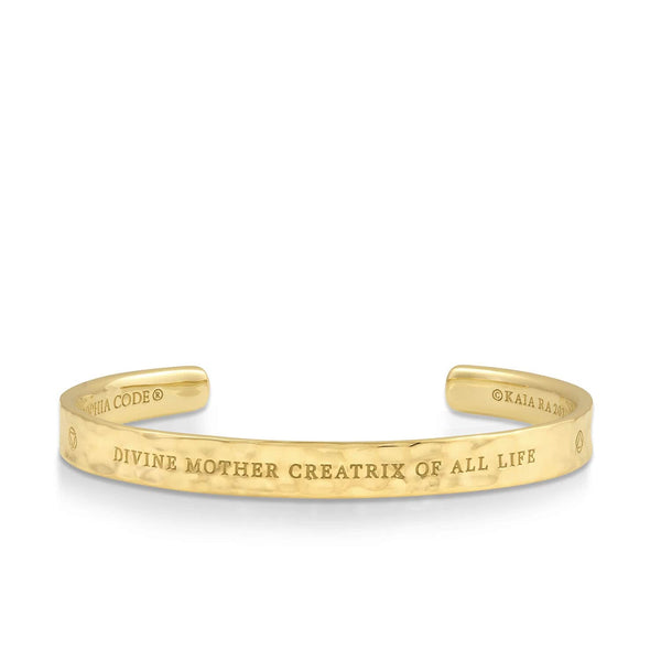 Sophia Keycode 0 Mantra Cuff – Kaia Ra Jewelry